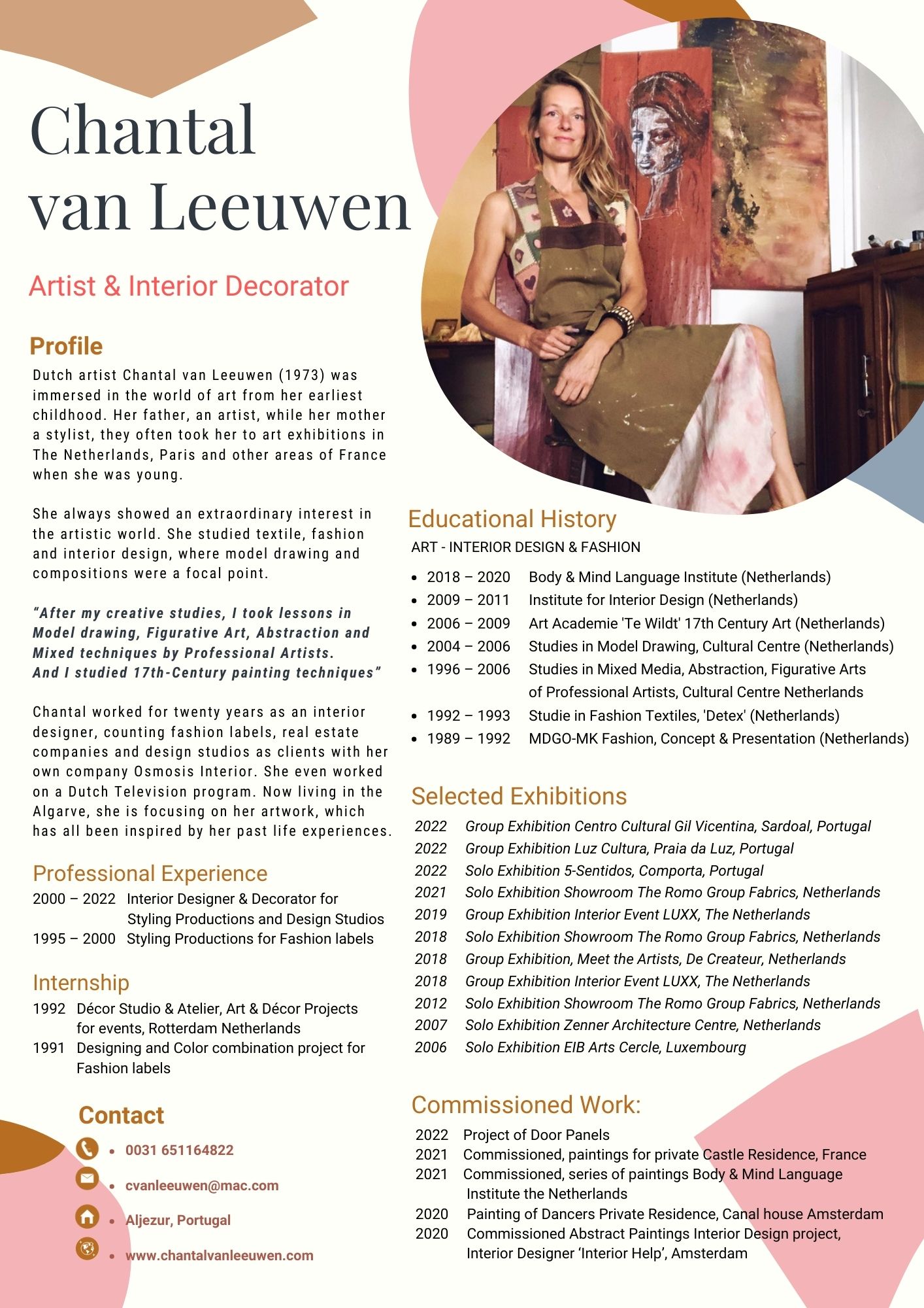 CV Artist Chantal van Leeuwen